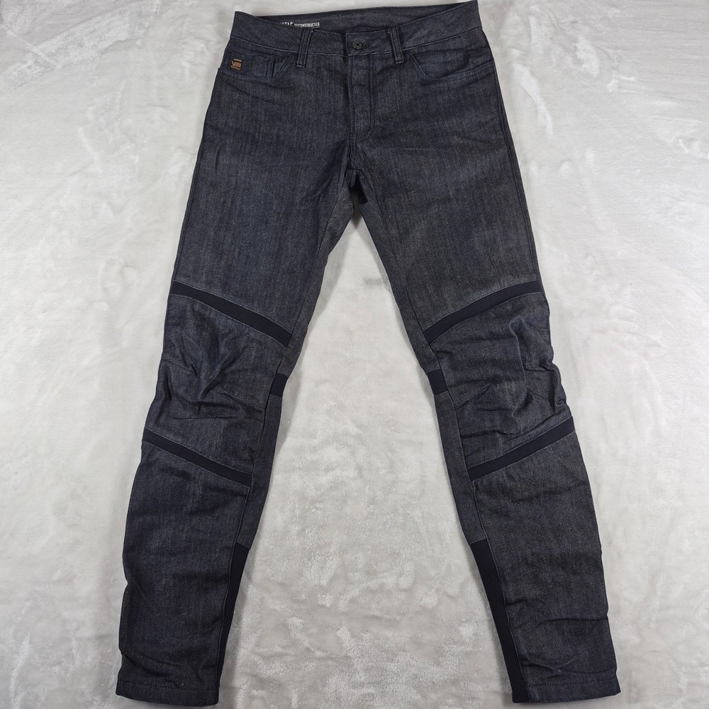 G Star Raw Motac Deconstructed Jeans 30x34 Blue Denim 3-D Slim Button Fly Casual